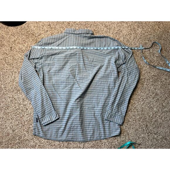 PATAGONIA Long Sleeve shirt, XL, Lightweight Flannel Gray & Blue - Picture 5 of 9